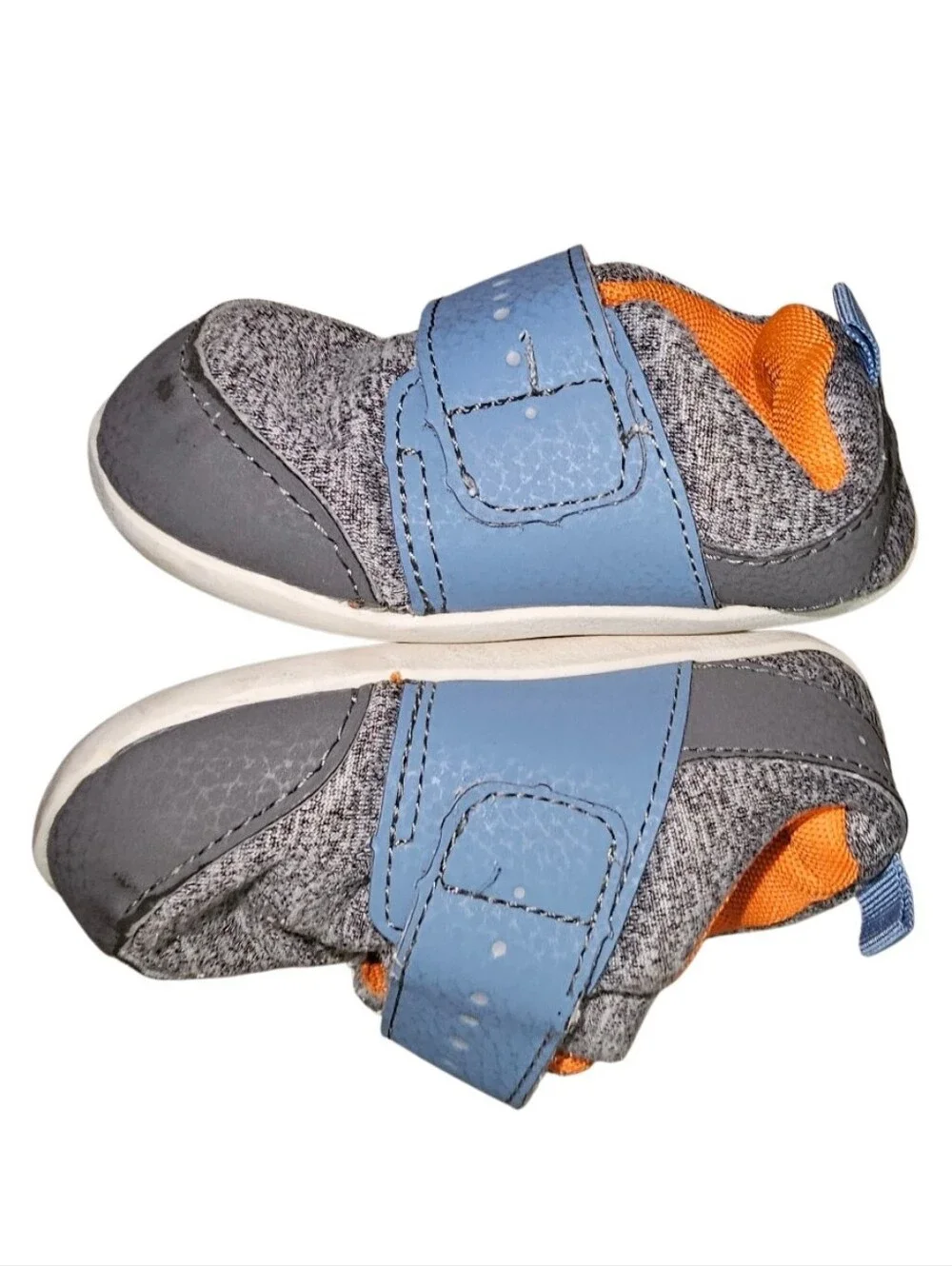 See Kai Run Kids Slip-On Athletic Shoes in Gray, Blue & Orange